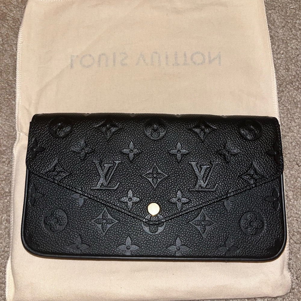 Louis Vuitton Black Monogram Clutch